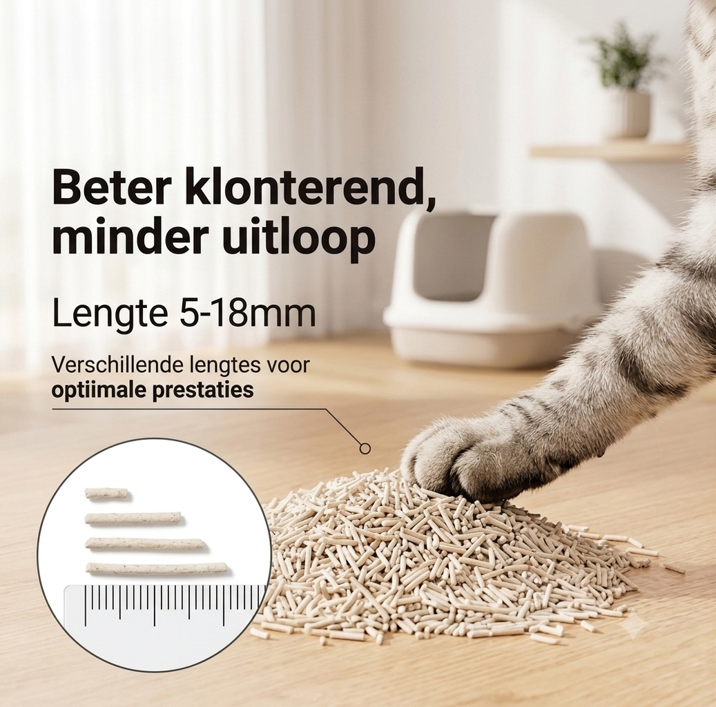 Minder uitloop dankzij korrels van 5 tot 18 millimeter